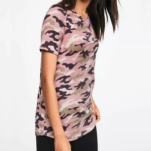 NWT VS Pink Camo Short Sleeve Tee